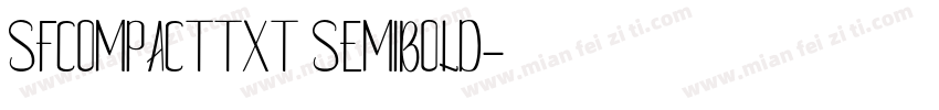 SFCOMPACTTXT SEMIBOLD字体转换